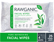 RAWGANIC Refreshing Facial Wipes