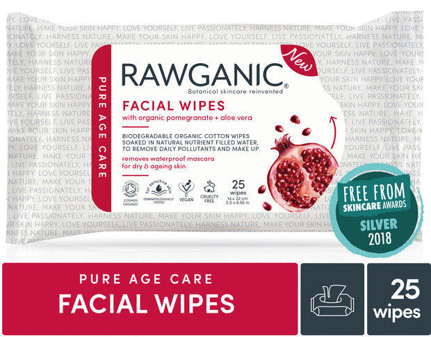 RAWGANIC Anti-ageing Facial Wipes